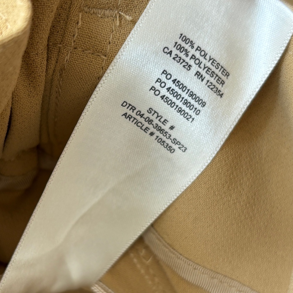 Aritzia Wilfred Bowtie Pant Size 0 NEW NWT Sandy Beige - Picture 12 of 16